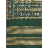 Zindwear Women's Floral Design Woven Silk Blend Dupatta/Chunni/Scarf (Green and Red) - Walgrow.com